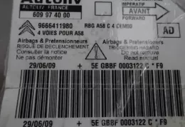 9666411980 блок управління airbag (srs) Citroen C3 Picasso 2009