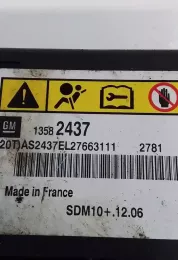AS2437EV07631 блок управления AirBag (SRS) Opel Meriva B 2012