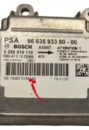 0245010110 блок управління airbag (srs) Peugeot 207 2010