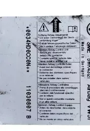 11030807B блок управления AirBag (SRS) Volkswagen Sharan 2003