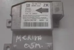 ZKT01792719 блок управління airbag (srs) Opel Meriva A 2005