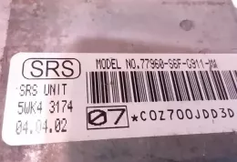 77960S6FG911 блок управління airbag (srs) Honda Civic 2002