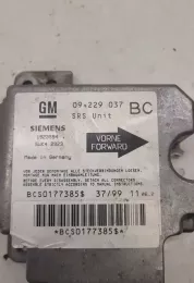 GM09229037BC блок управління airbag (srs) Opel Astra G 2002