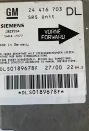 DLS0189678F блок управління airbag (srs) Opel Astra G 2002