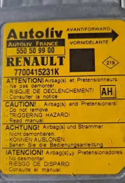 7700415231K блок управління airbag (srs) Renault Scenic II - Grand scenic II 2005