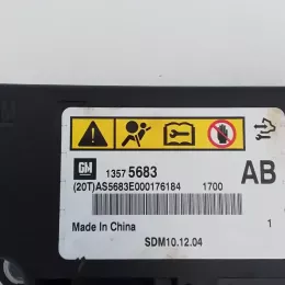 AS5683E000176184 блок управління airbag (srs) Opel Astra J 2010