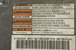8973604090 блок управління airbag (srs) Isuzu D-Max 2008