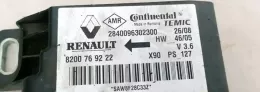 2840096302300 блок управління airbag (srs) Dacia Sandero 2009