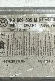 1K0909605M блок управления AirBag (SRS) Skoda Octavia Mk2 (1Z) 2006