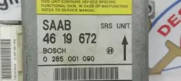 4619672 блок управления AirBag (SRS) Saab 9-3 Ver1 1999
