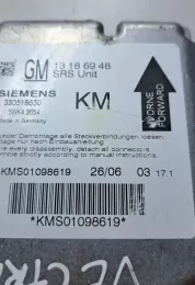 KMS01098619 блок управления AirBag (SRS) Opel Vectra C 2004