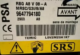 48593 блок управления AirBag (SRS) Citroen C3 2002