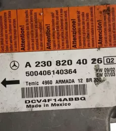 A2308204026 блок управління airbag (srs) Mercedes-Benz SL R230 2004