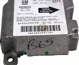 BHS04299778 блок управления AirBag (SRS) Opel Astra G 2001