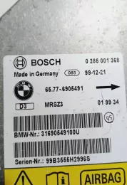 65776908491 блок управління airbag (srs) BMW 5 E39 1999