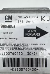 KJS00760420 блок управління airbag (srs) Opel Omega B1 1995