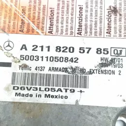 A2118205785Q1 блок управления AirBag (SRS) Mercedes-Benz E W211 2003