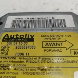 6545GJ блок управління airbag (srs) Peugeot 206 2000