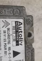 603720100 блок управління airbag (srs) Citroen C4 I 2005