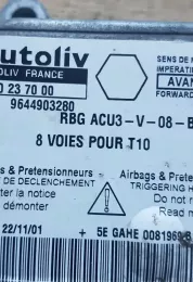 600237000 блок управління airbag (srs) Peugeot 206 2002