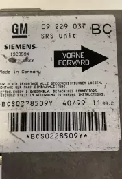 BCS0228509Y блок управління airbag (srs) Opel Astra G 2002