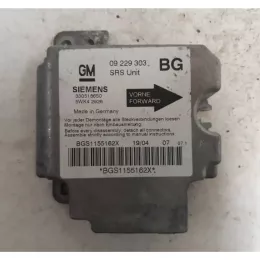 BGS1155162X блок управления AirBag (SRS) Opel Zafira A 2003