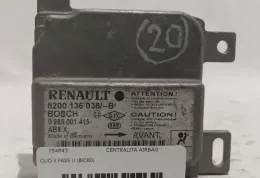 011595294 блок управления AirBag (SRS) Renault Clio II 2001