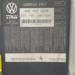 6Q0909601F003 блок управления AirBag (SRS) Seat Ibiza III (6L) 2001