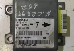 0285366F707 блок управління airbag (srs) Nissan Micra 1999