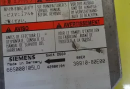 3891080E00 блок управления AirBag (SRS) Suzuki Swift 2001