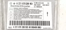 2218702893 блок управления AirBag (SRS) Mercedes-Benz S W221 2009