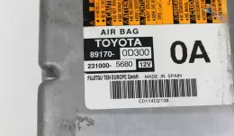 C0114D2138 блок управління airbag (srs) Toyota Yaris 2012