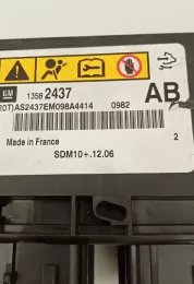 SDM10A1206 блок управління airbag (srs) Opel Astra J 2011