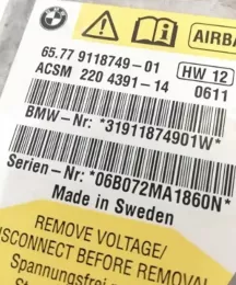 911874901 блок управління airbag (srs) BMW 5 E60 E61 2007
