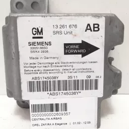 13261676 блок управления AirBag (SRS) Opel Zafira A 1996