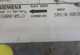 3891080E00 блок управління airbag (srs) Suzuki Swift 2001