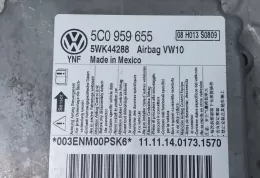 5C0959655 блок управління airbag (srs) Volkswagen PASSAT B7 USA 2012