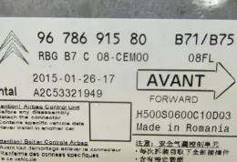 9678691580 блок управления AirBag (SRS) Citroen C4 II 2014