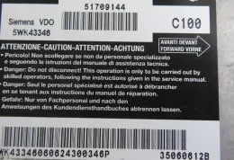 51709144 блок управления AirBag (SRS) Fiat Stilo 2006