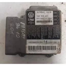 0209130P блок управління airbag (srs) Volkswagen PASSAT B6 2010