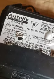 9673520480 блок управління airbag (srs) Citroen C5 2009