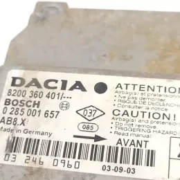 0285001657 блок управління airbag (srs) Dacia Solenza 2003