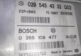 0295454232Q02 блок управління airbag (srs) Mercedes-Benz A W168 2001