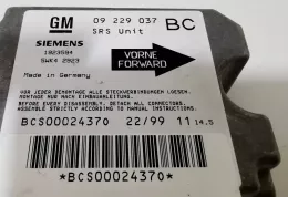 BCS00024370 блок управління airbag (srs) Opel Astra G 2000