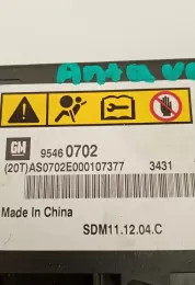 AS0702E000107377 блок управління airbag (srs) Opel Antara 2010