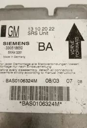 13192022 блок управління airbag (srs) Opel Vectra C 2002