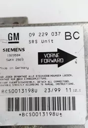 86800131980 блок управління airbag (srs) Opel Astra G 1999