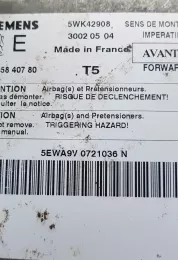 30020504 блок управління airbag (srs) Peugeot 307 2004