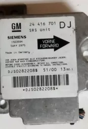 DJS02822089 блок управління airbag (srs) Opel Vectra B 2000