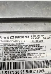 0285010424 блок управління airbag (srs) Mercedes-Benz S W221 2011